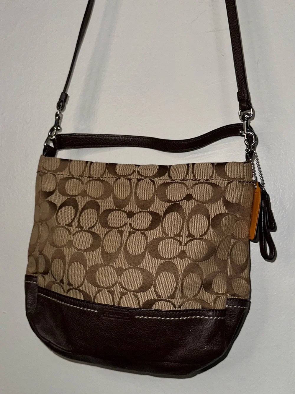 Y2K Coach Signature Canvas Convertible Crossbody Bag